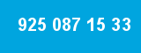 925 087 15 33 925 087 15 33